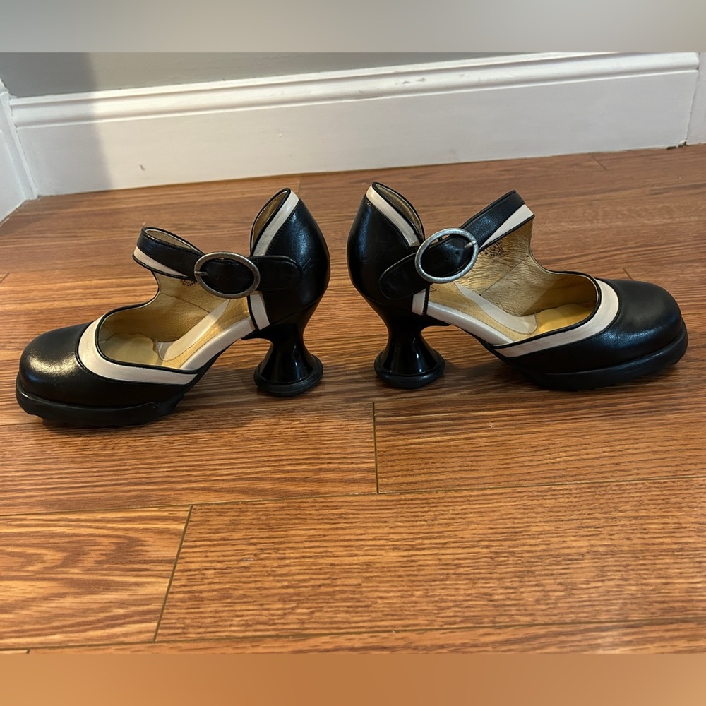 Like New Fluevog Black and White Heels - Picture 10 of 16